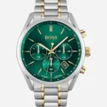 Hugo Boss Champion Grön/Gulguldtonat Stål 44 mm 1513878