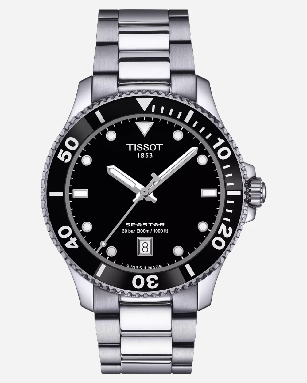 Tissot Seastar 1000 Svart/Stål 40 mm T1204101105100 Tissot Seastar 1000 Svart/Stål 40 mm T1204101105100