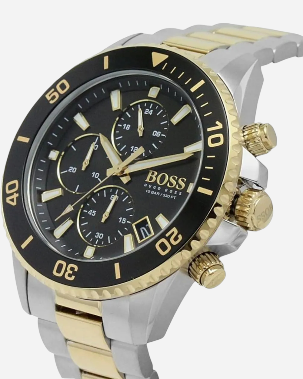 Hugo Boss Admiral Svart/Gulguldtonat stål 46 mm 1513908 Hugo Boss Admiral Svart/Gulguldtonat stål 46 mm 1513908