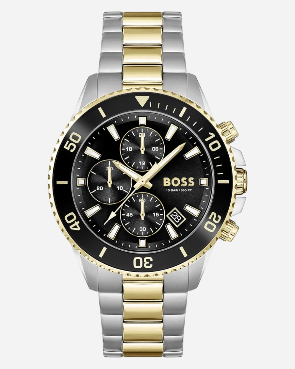 Hugo Boss Admiral Svart/Gulguldtonat stål 46 mm 1513908 Hugo Boss Admiral Svart/Gulguldtonat stål 46 mm 1513908