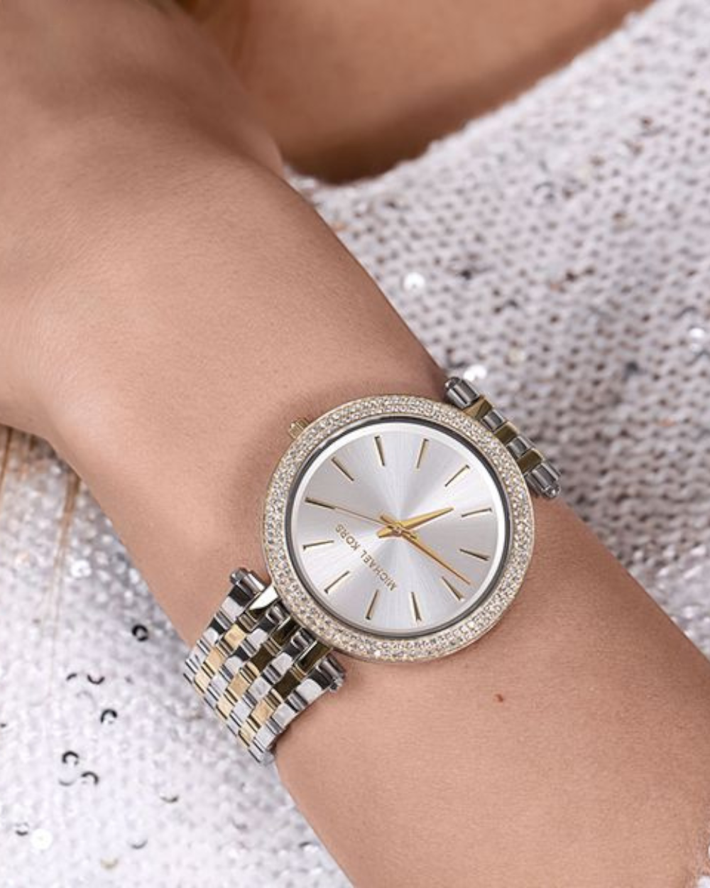 Michael Kors Darci Silver/Guld Stål 39 mm MK3215 Michael Kors Darci Silver/Guld Stål 39 mm MK3215