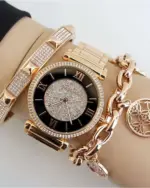 Michael Kors Catlin Svart/Roséguld 38 mm MK3339