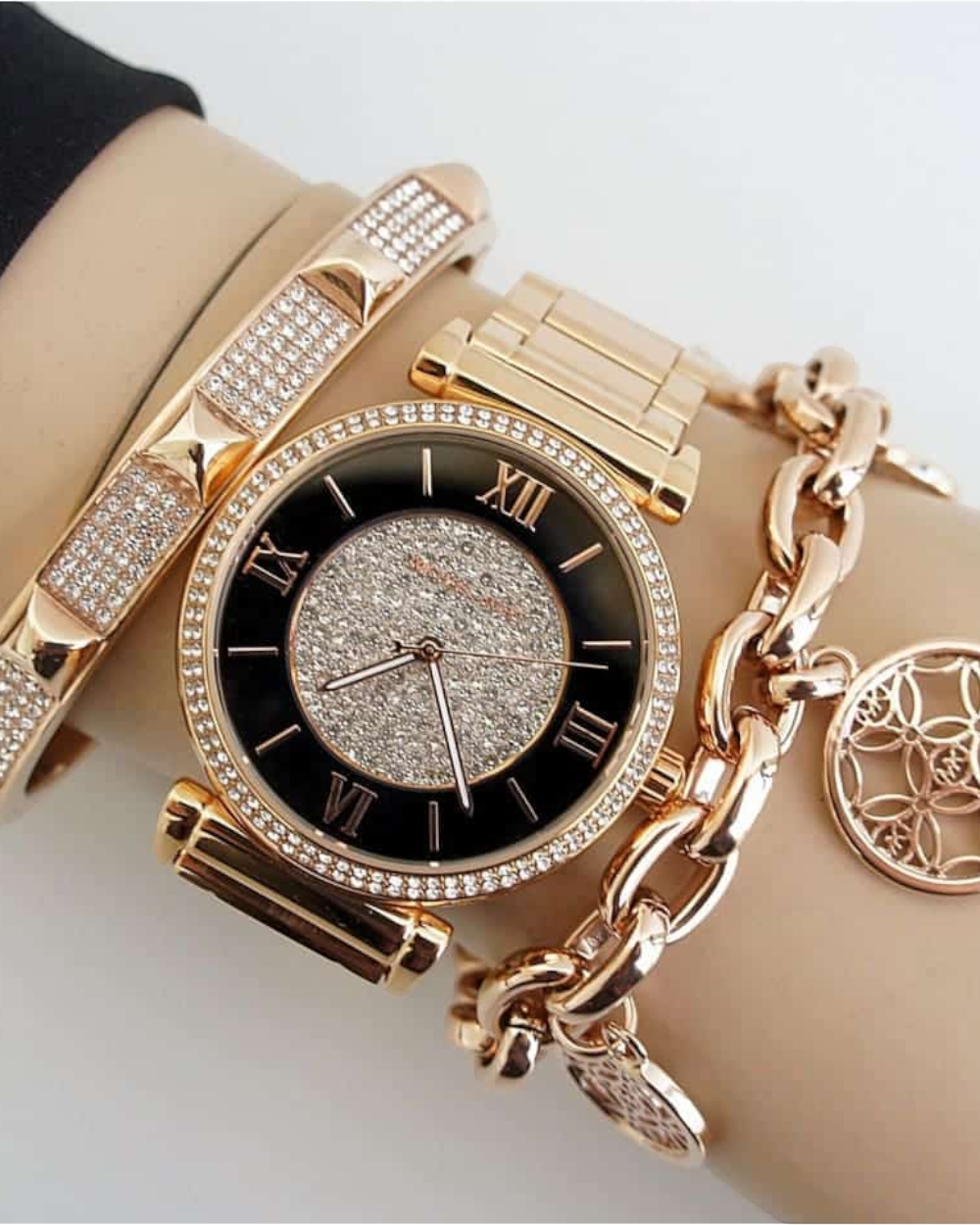 Michael Kors Catlin Svart/Roséguld 38 mm MK3339 Michael Kors Catlin Svart/Roséguld 38 mm MK3339