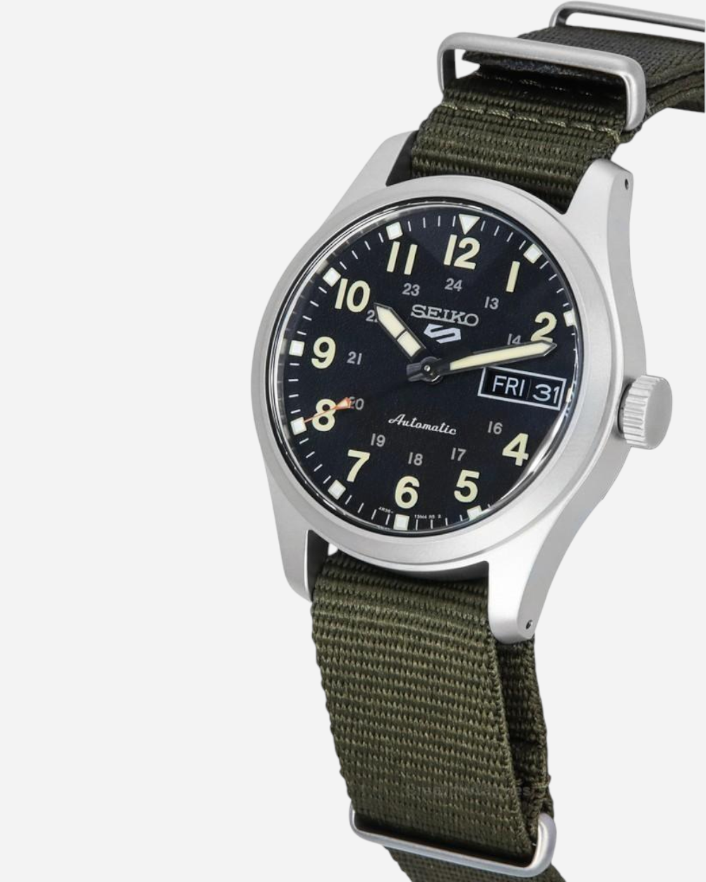 SEIKO 5 Sports Automatisk Svart/Textil 36 mm SRPJ85K1 SEIKO 5 Sports Automatisk Svart/Textil 36 mm SRPJ85K1