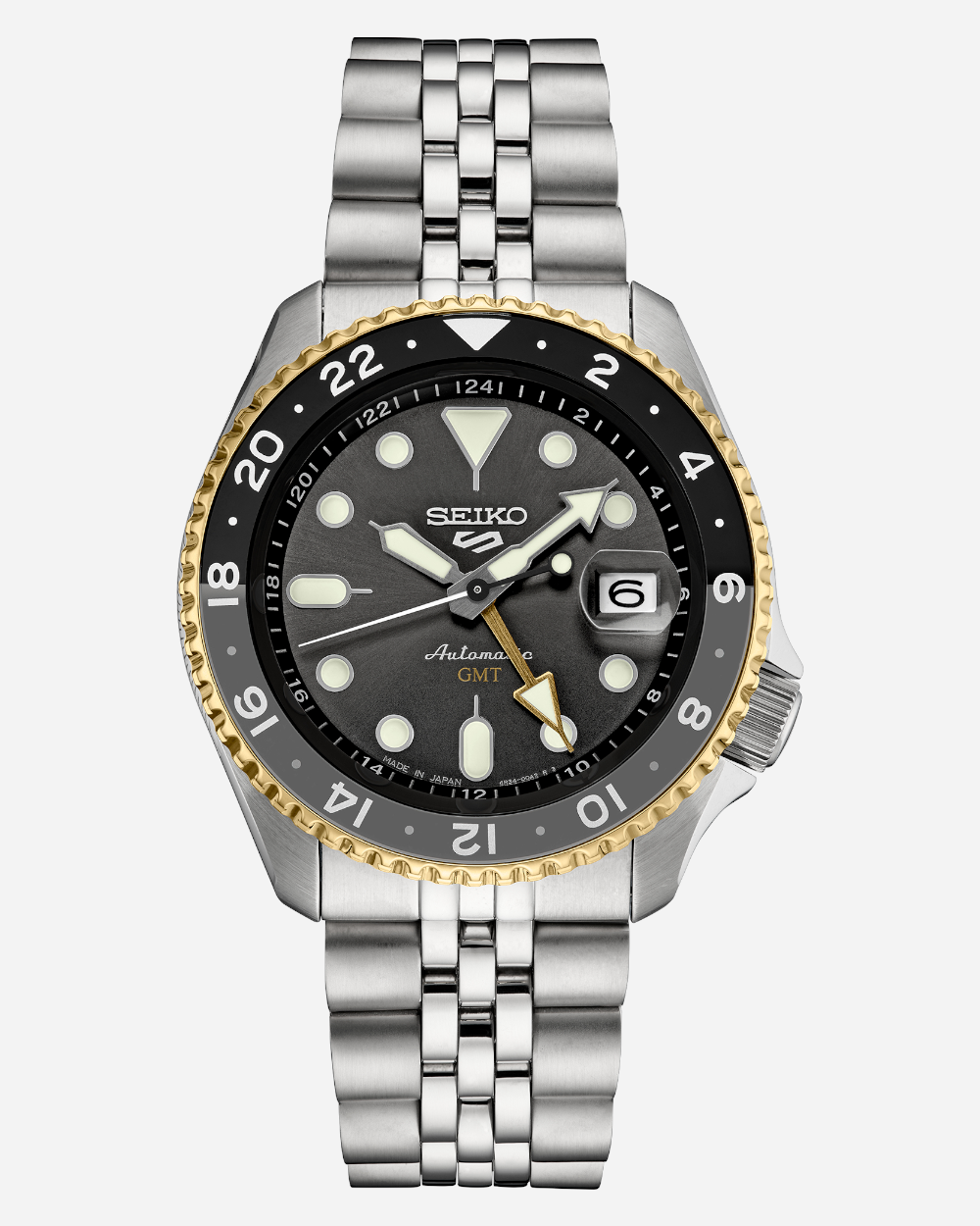 SEIKO 5 Sports SKX GMT Automatisk Herrklocka Svart/Stål 42 mm SSK021K1 SEIKO 5 Sports SKX GMT Automatisk Herrklocka Svart/Stål 42 mm SSK021K1