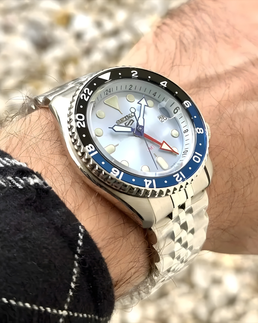 SEIKO 5 Sports Automatisk Blå/Stål 42 mm SSK029K1 SEIKO 5 Sports Automatisk Blå/Stål 42 mm SSK029K1