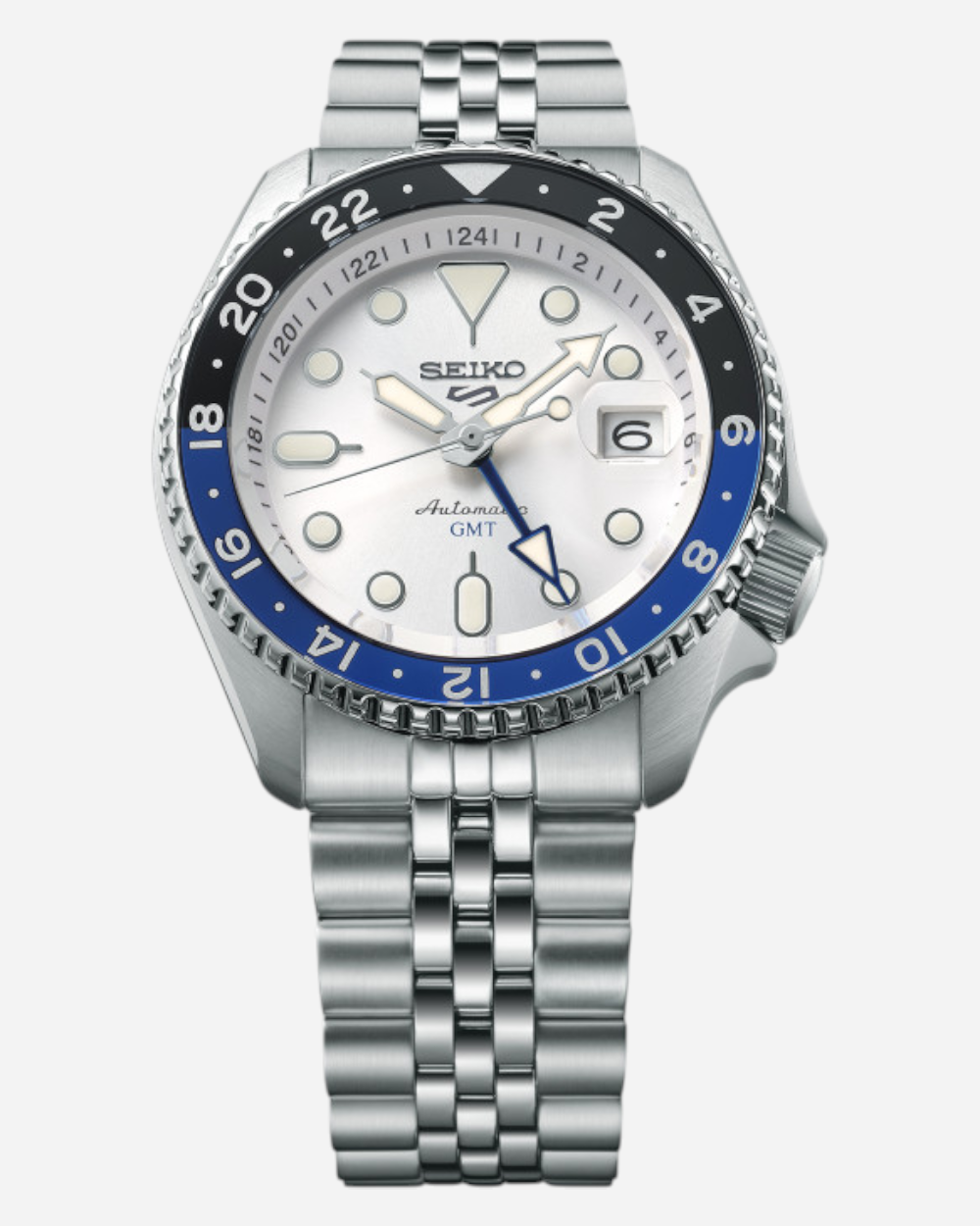 SEIKO 5 Sports Automatisk Vit/Stål 42.5 mm SSK033K1 SEIKO 5 Sports Automatisk Vit/Stål 42.5 mm SSK033K1