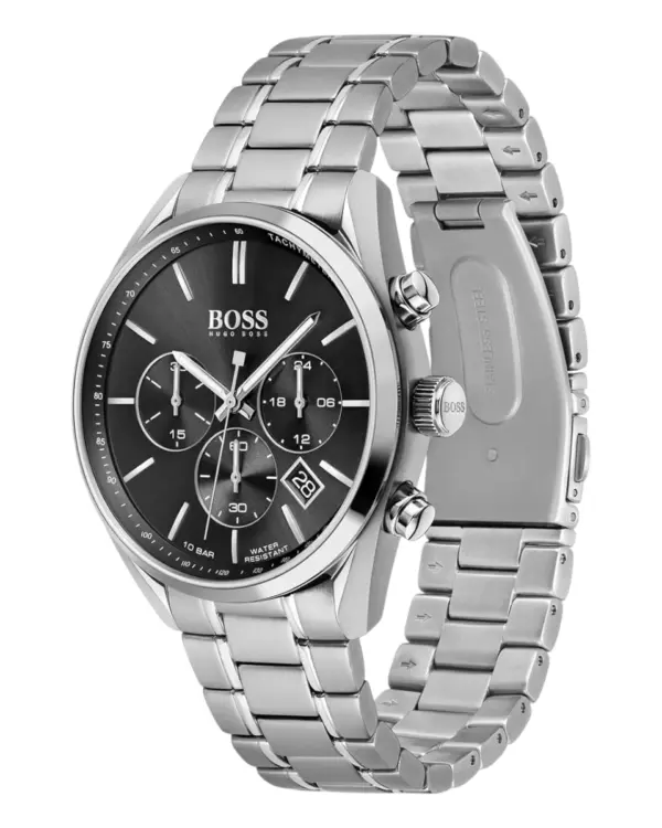 Hugo Boss Champion Herrklocka Svart/Stål 44 mm 1513871