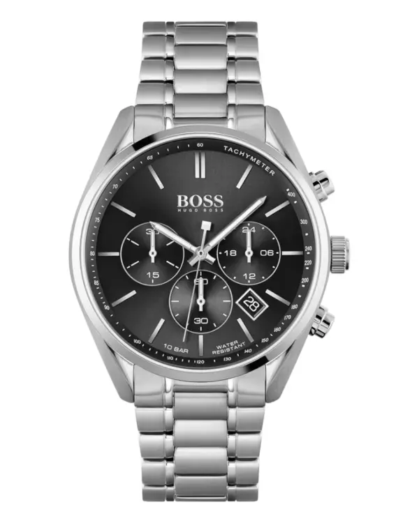 Hugo Boss Champion Herrklocka Svart/Stål 44 mm 1513871