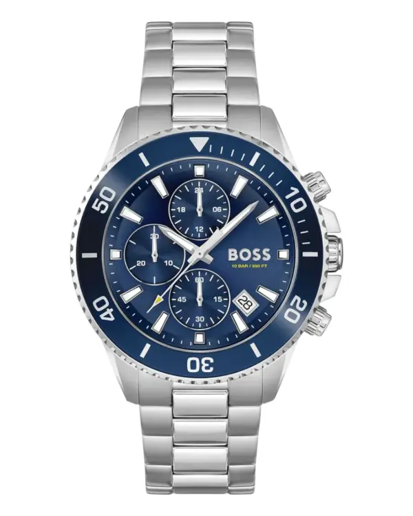 Hugo Boss Admiral Herrklocka Blå/Stål 46 mm 1513907