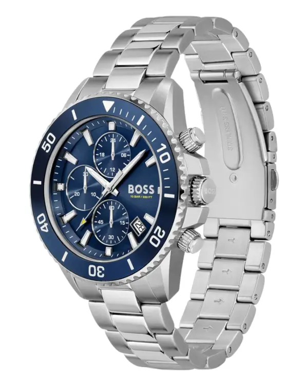 Hugo Boss Admiral Herrklocka Blå/Stål 46 mm 1513907