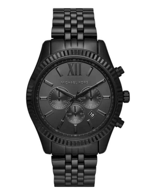 Michael Kors Lexington Kronograf Herrklocka Svart/Stål 44 mm MK8591 | Urme