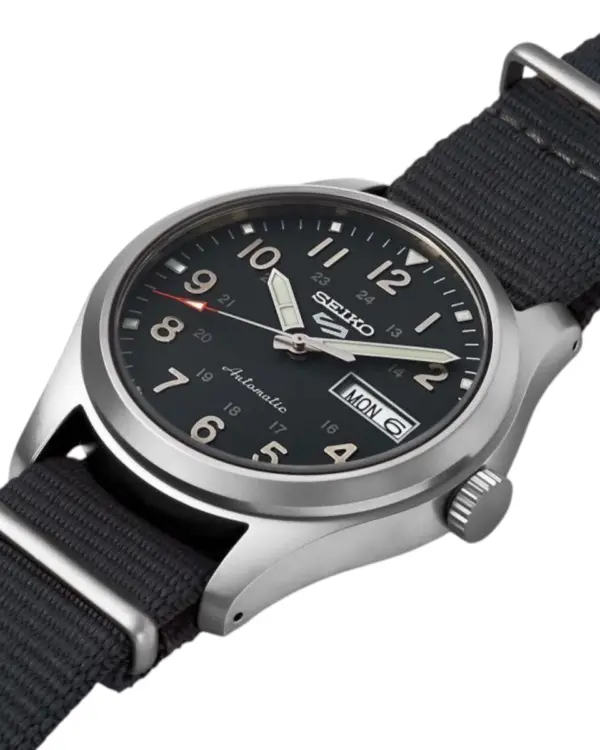 Seiko 5 Sports Automatisk Herrklocka Grå/Textil 39 mm SRPG31K1