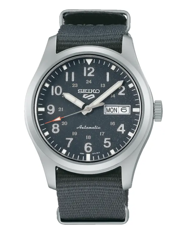 Seiko 5 Sports Automatisk Herrklocka Grå/Textil 39 mm SRPG31K1