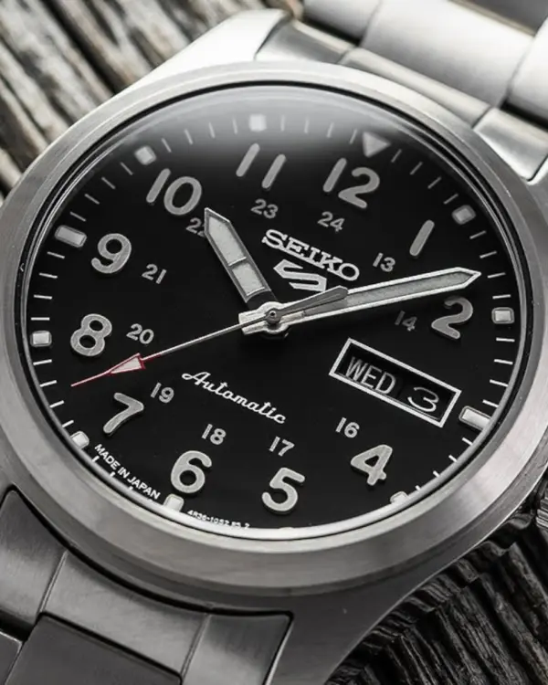 Seiko 5 Sports Automatisk Herrklocka Svart/Stål 39 mm SRPG27K1