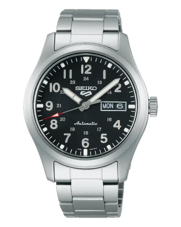 Seiko 5 Sports Automatisk Herrklocka Svart/Stål 39 mm SRPG27K1