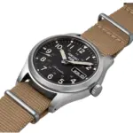 Seiko 5 Sports Automatisk Herrklocka Svart/Stål Textilarmband 39 mm SRPG35K1