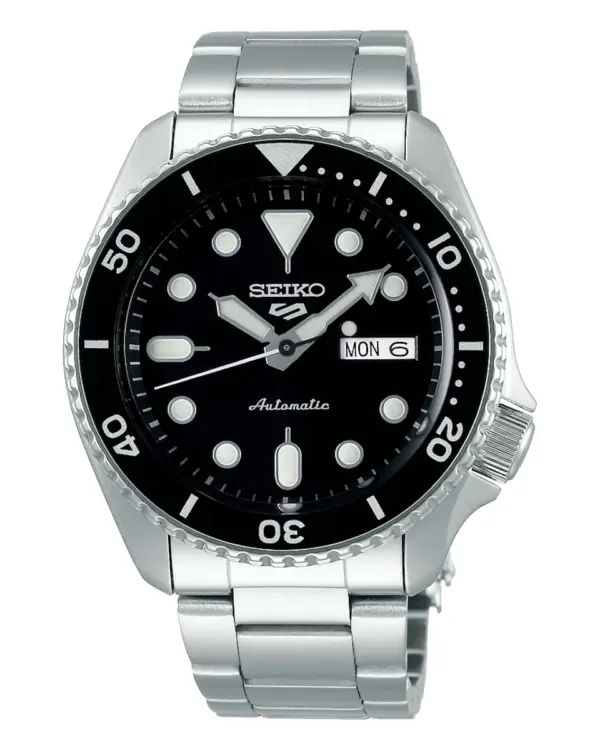 Seiko 5 Sports Automatisk Herrklocka Svart/Stål 43 mm SRPD55K1