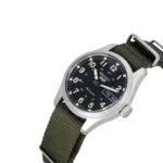 Seiko 5 Sports Automatisk Herrklocka Svart/Stål med Textilarmband 36 mm SRPJ85K1
