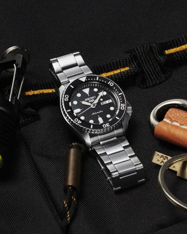 Seiko 5 Sports Automatisk Herrklocka Svart/Stål 43 mm SRPD55K1