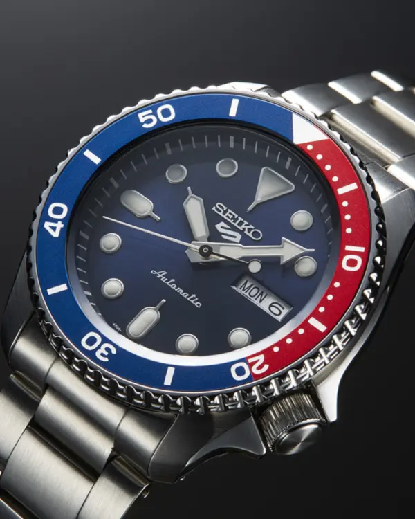Seiko 5 Sports Automatisk Herrklocka Blå/Stål 43 mm SRPD53K1