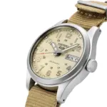 seiko 5 sports automatic Damklocka Beige/Textil 36 mm