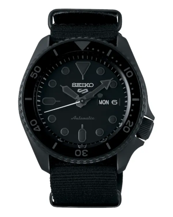 SEIKO 5 Sports Svart/Textil 42.5 mm SRPD79K1