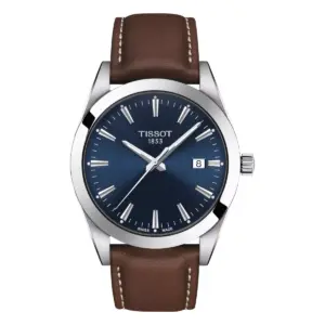 Tissot Gentleman Quartz Herrklocka Blå/Läder 40 mm T1274101604100 | Urme