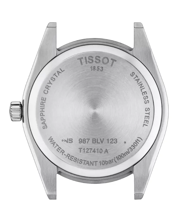 Tissot Gentleman Quartz Herrklocka Blå/Läder 40 mm T1274101604100