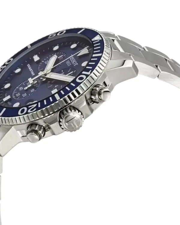 Tissot Seastar 1000 Kronograf Herrklocka Blå/Stål 45.5 mm T1204171104101