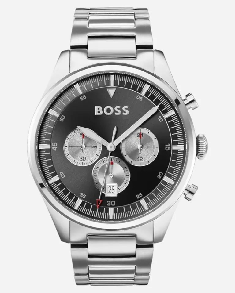 Hugo Boss Pioneer Svart/Stål 44 mm 1513712
