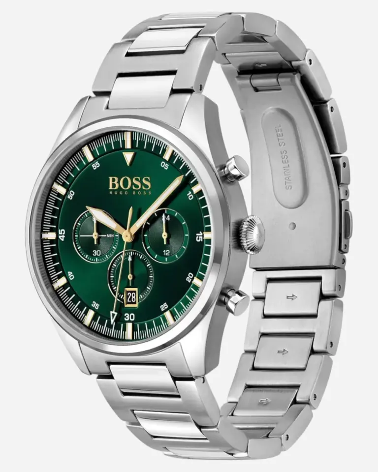 Hugo Boss Pioneer Grön/Stål 44 mm 1513868