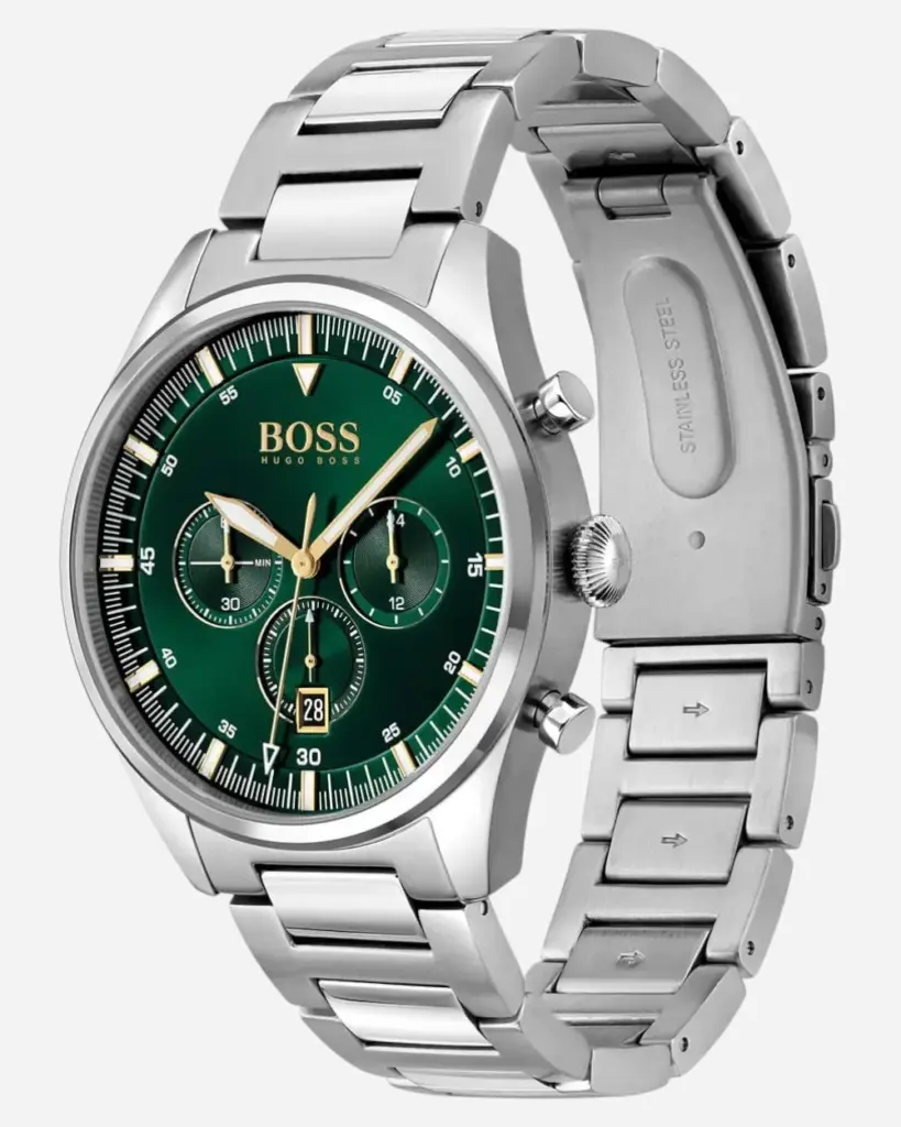 Hugo Boss Pioneer Grön/Stål 44 mm 1513868
