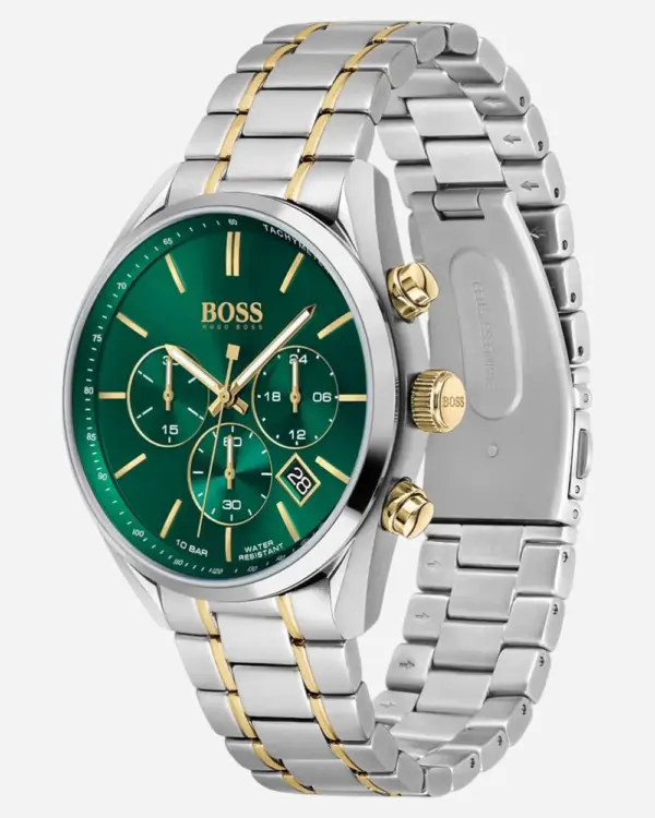 Hugo Boss Champion Grön/Gulguldtonat Stål 44 mm 1513878