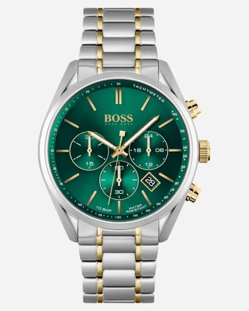 Hugo Boss Champion Grön/Gulguldtonat Stål 44 mm 1513878