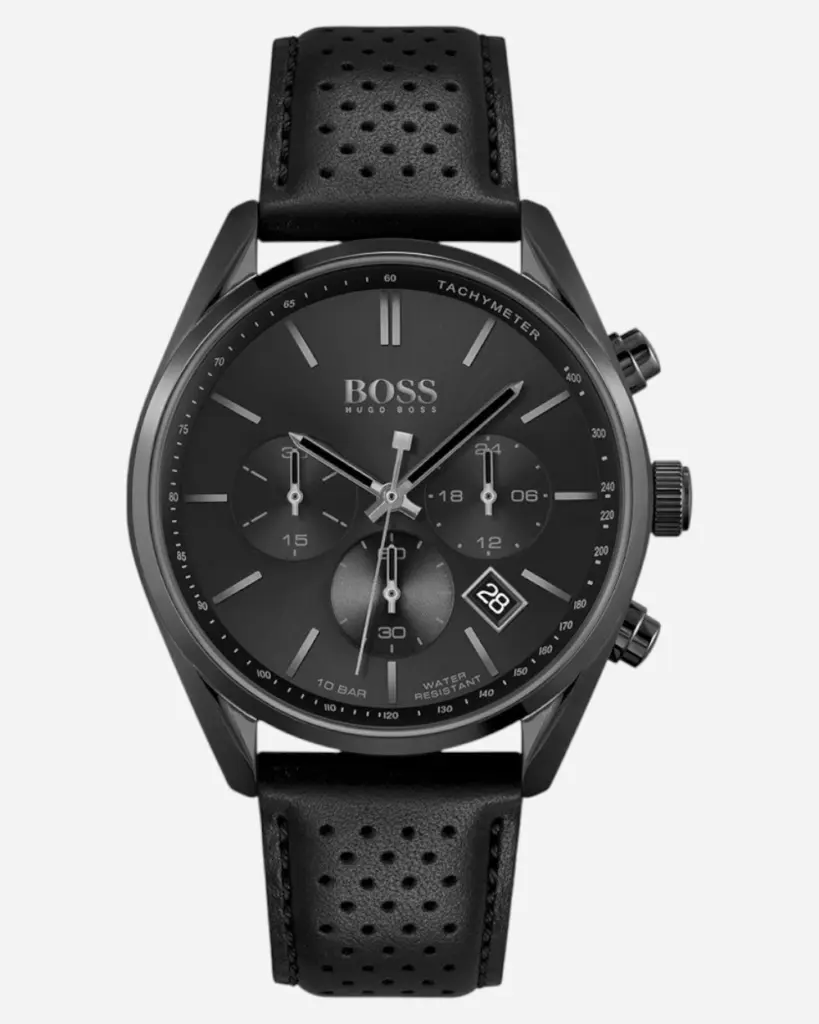 Hugo Boss Champion Svart/Läder 44 mm 1513880