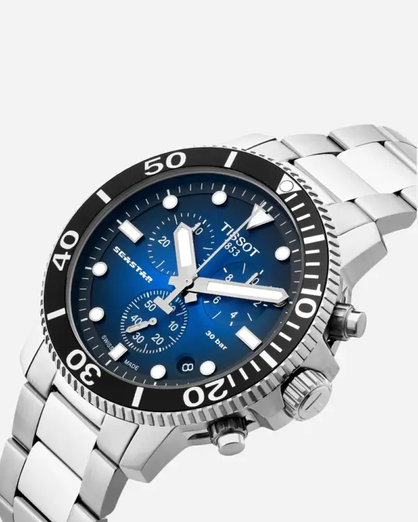 Tissot Seastar 1000 Blå/Stål 45.5 mm T1204171104101