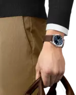 Tissot T-Classic Blå/Läder 40 mm T1274101604100