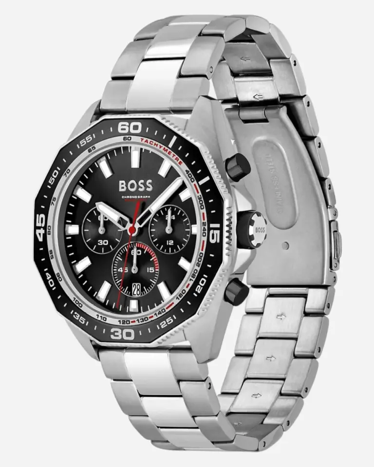 Hugo Boss Energy Svart/Stål 44 mm 1513971