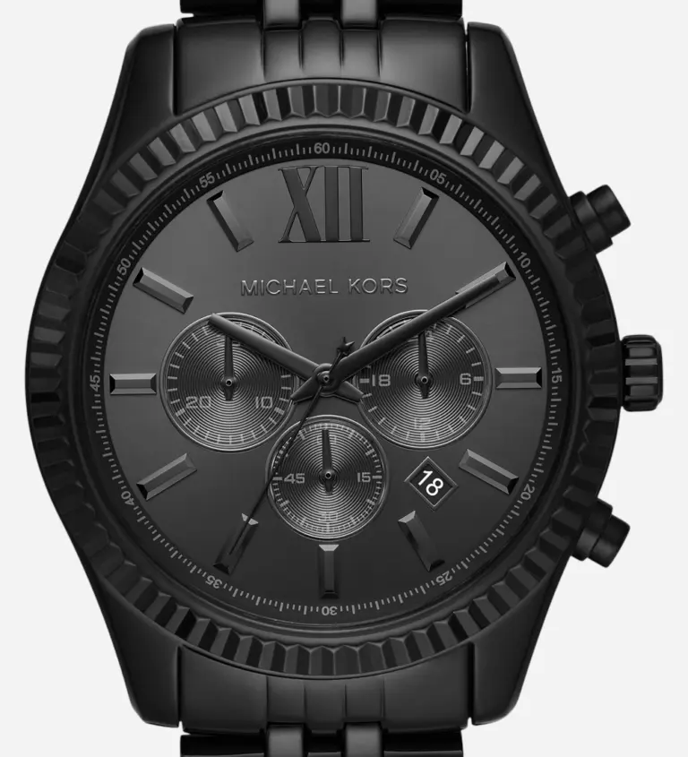 Michael Kors Lexington Svart/Stål 44 mm MK8591