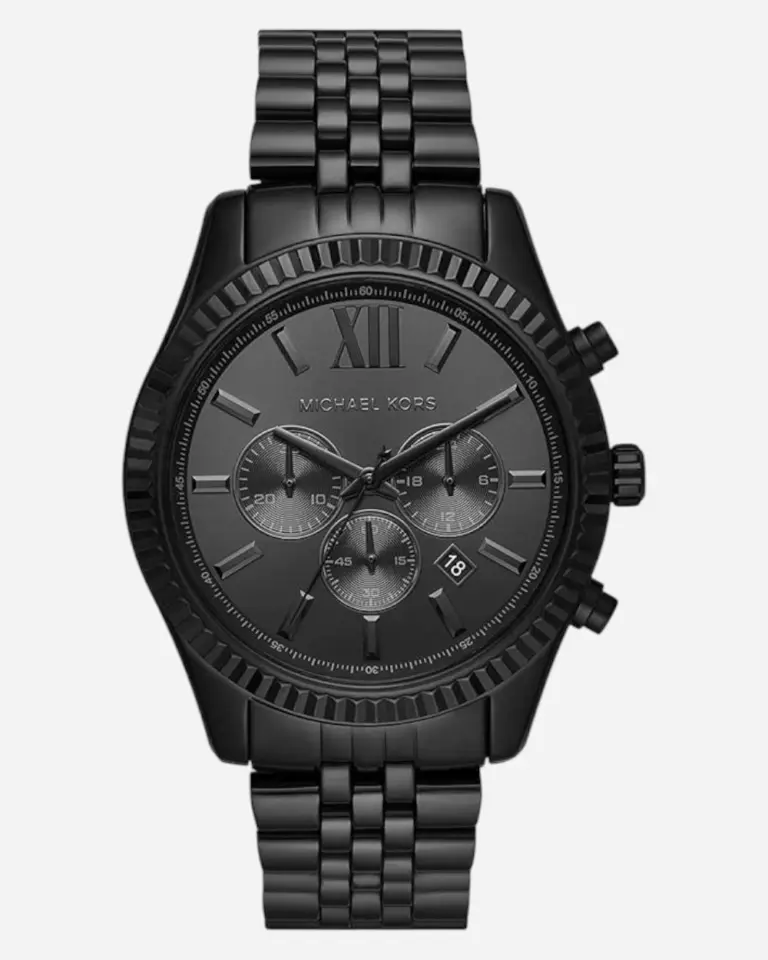 Michael Kors Lexington Svart/Stål 44 mm MK8591