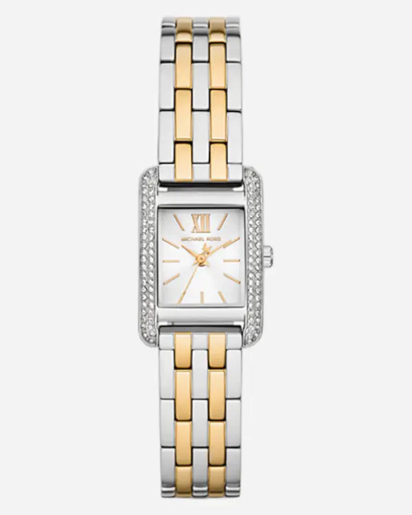 Michael Kors Mini Monroe Pavé Roséguld/Silver 20 mm MKO1035