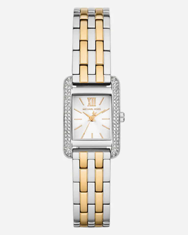 Michael Kors Mini Monroe Pavé Roséguld/Silver 20 mm MKO1035