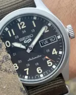 SEIKO 5 Sports Automatisk Svart/Textil 36 mm SRPJ85K1