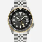 SEIKO 5 Sports SKX GMT Automatisk Herrklocka Svart/Stål 42 mm SSK021K1
