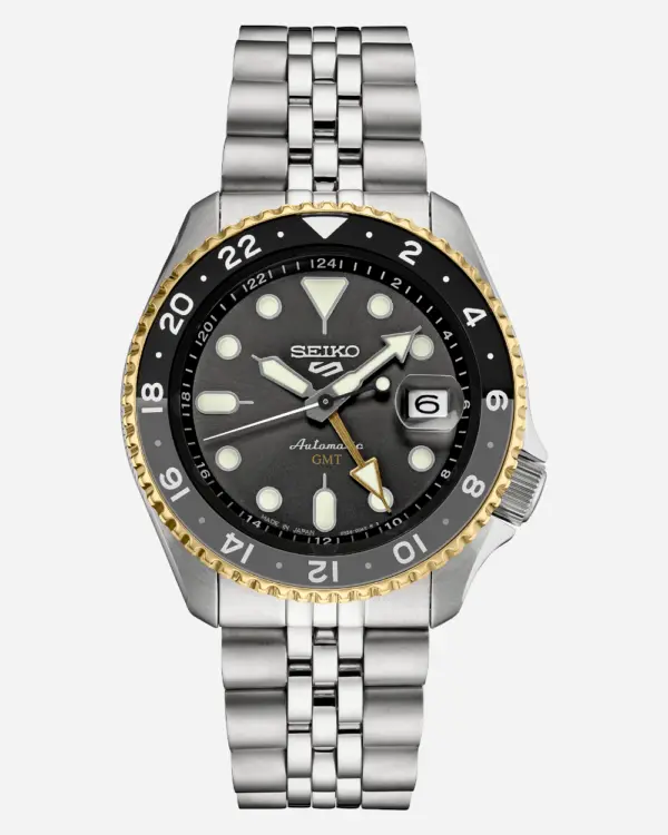 SEIKO 5 Sports SKX GMT Automatisk Herrklocka Svart/Stål 42 mm SSK021K1