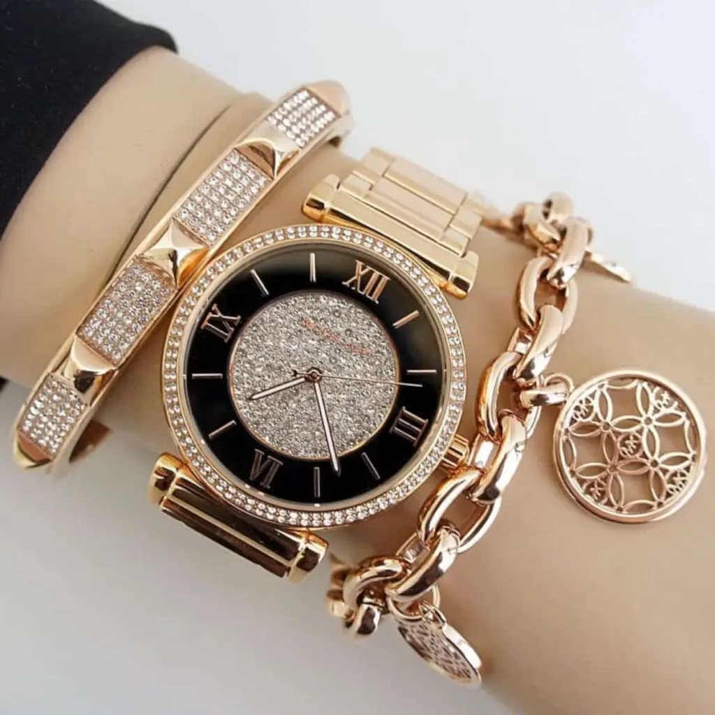 michael kors klocka guld