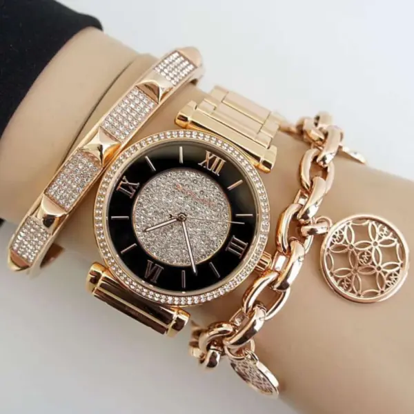 michael kors klocka guld