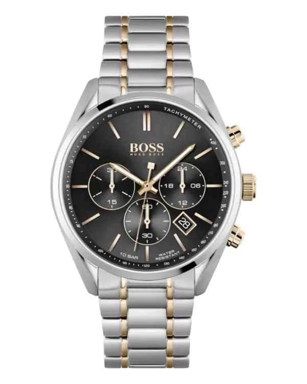 Hugo Boss Champion Herrklocka Svart/Roséguldstonat stål 44 mm 1513819