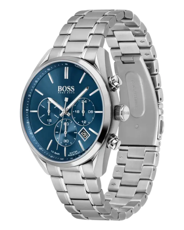 Hugo Boss Champion Herrklocka Blå/Stål 44 mm 1513818